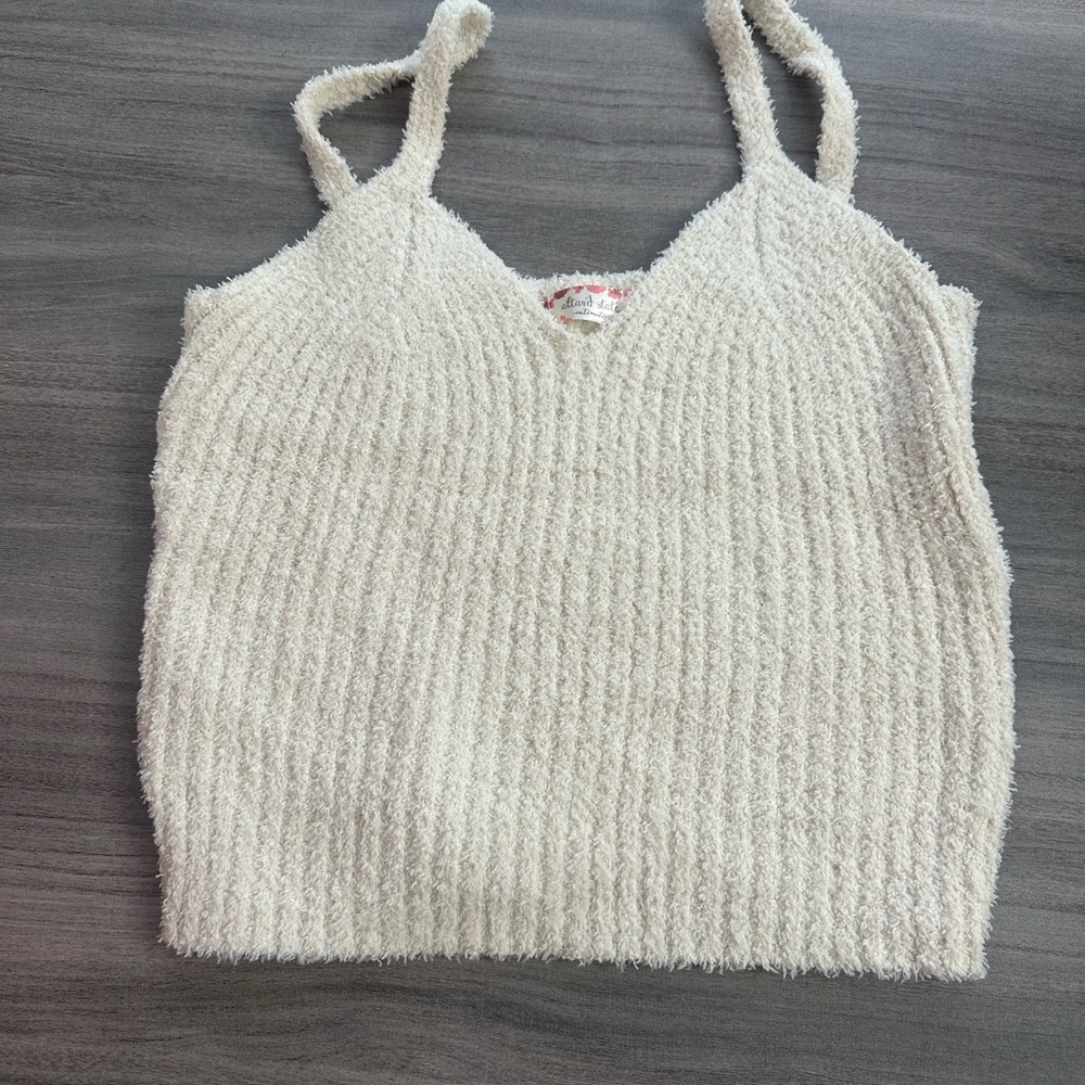 Altar'd State Cream Textured Camisole